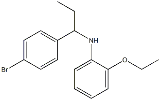 N-[1-(4-bromophenyl)propyl]-2-ethoxyaniline Struktur