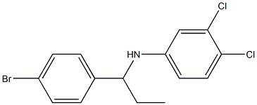 N-[1-(4-bromophenyl)propyl]-3,4-dichloroaniline Struktur