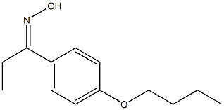 N-[1-(4-butoxyphenyl)propylidene]hydroxylamine Struktur