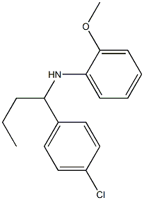 N-[1-(4-chlorophenyl)butyl]-2-methoxyaniline Struktur