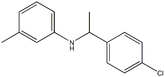 N-[1-(4-chlorophenyl)ethyl]-3-methylaniline Struktur