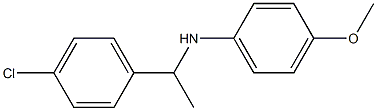 N-[1-(4-chlorophenyl)ethyl]-4-methoxyaniline Struktur