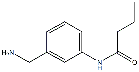 N-[3-(aminomethyl)phenyl]butanamide Struktur