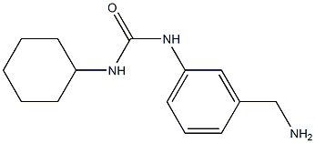 N-[3-(aminomethyl)phenyl]-N'-cyclohexylurea Struktur