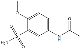 N-[3-(aminosulfonyl)-4-methoxyphenyl]acetamide Struktur