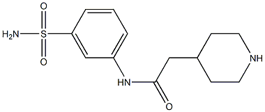 N-[3-(aminosulfonyl)phenyl]-2-piperidin-4-ylacetamide Struktur