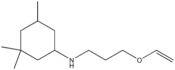 N-[3-(ethenyloxy)propyl]-3,3,5-trimethylcyclohexan-1-amine Struktur