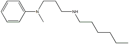 N-[3-(hexylamino)propyl]-N-methylaniline Struktur