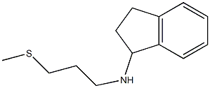 N-[3-(methylsulfanyl)propyl]-2,3-dihydro-1H-inden-1-amine Struktur