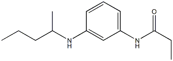 N-[3-(pentan-2-ylamino)phenyl]propanamide Struktur