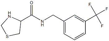 N-[3-(trifluoromethyl)benzyl]-1,3-thiazolidine-4-carboxamide Struktur