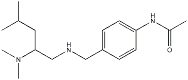 N-[4-({[2-(dimethylamino)-4-methylpentyl]amino}methyl)phenyl]acetamide Struktur