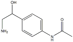 N-[4-(2-amino-1-hydroxyethyl)phenyl]acetamide Struktur