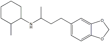 N-[4-(2H-1,3-benzodioxol-5-yl)butan-2-yl]-2-methylcyclohexan-1-amine Struktur