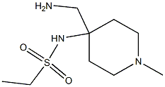 N-[4-(aminomethyl)-1-methylpiperidin-4-yl]ethane-1-sulfonamide Struktur