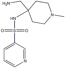 N-[4-(aminomethyl)-1-methylpiperidin-4-yl]pyridine-3-sulfonamide Struktur