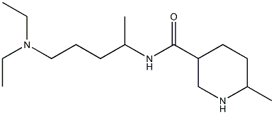 N-[4-(diethylamino)-1-methylbutyl]-6-methylpiperidine-3-carboxamide Struktur