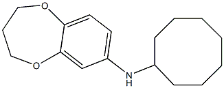 N-cyclooctyl-3,4-dihydro-2H-1,5-benzodioxepin-7-amine Struktur