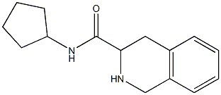 N-cyclopentyl-1,2,3,4-tetrahydroisoquinoline-3-carboxamide Struktur