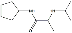 N-cyclopentyl-2-(propan-2-ylamino)propanamide Struktur