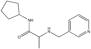 N-cyclopentyl-2-[(pyridin-3-ylmethyl)amino]propanamide Struktur