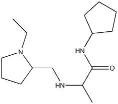 N-cyclopentyl-2-{[(1-ethylpyrrolidin-2-yl)methyl]amino}propanamide Struktur