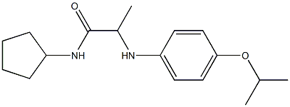 N-cyclopentyl-2-{[4-(propan-2-yloxy)phenyl]amino}propanamide Struktur