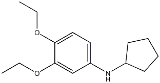 N-cyclopentyl-3,4-diethoxyaniline Struktur