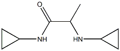 N-cyclopropyl-2-(cyclopropylamino)propanamide Struktur