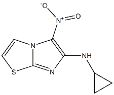 N-cyclopropyl-5-nitroimidazo[2,1-b][1,3]thiazol-6-amine Struktur