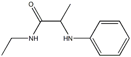 N-ethyl-2-(phenylamino)propanamide Struktur