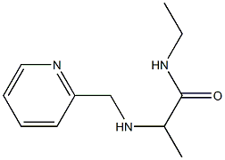 N-ethyl-2-[(pyridin-2-ylmethyl)amino]propanamide Struktur