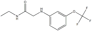 N-ethyl-2-{[3-(trifluoromethoxy)phenyl]amino}acetamide Struktur