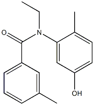 N-ethyl-N-(5-hydroxy-2-methylphenyl)-3-methylbenzamide Struktur