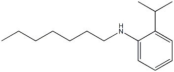 N-heptyl-2-(propan-2-yl)aniline Struktur