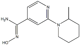 N'-hydroxy-2-(2-methylpiperidin-1-yl)pyridine-4-carboximidamide Struktur