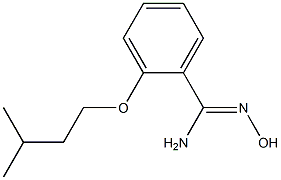 N'-hydroxy-2-(3-methylbutoxy)benzenecarboximidamide Struktur