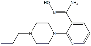 N'-hydroxy-2-(4-propylpiperazin-1-yl)pyridine-3-carboximidamide Struktur