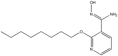 N'-hydroxy-2-(octyloxy)pyridine-3-carboximidamide Struktur