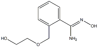 N'-hydroxy-2-[(2-hydroxyethoxy)methyl]benzene-1-carboximidamide Struktur