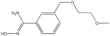 N'-hydroxy-3-[(2-methoxyethoxy)methyl]benzenecarboximidamide Struktur