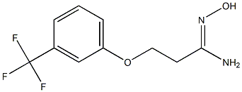 N'-hydroxy-3-[3-(trifluoromethyl)phenoxy]propanimidamide Struktur