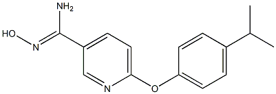 N'-hydroxy-6-(4-isopropylphenoxy)pyridine-3-carboximidamide Struktur