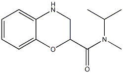 N-isopropyl-N-methyl-3,4-dihydro-2H-1,4-benzoxazine-2-carboxamide Struktur