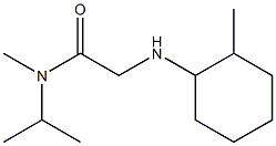 N-methyl-2-[(2-methylcyclohexyl)amino]-N-(propan-2-yl)acetamide Struktur