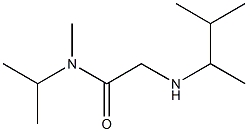 N-methyl-2-[(3-methylbutan-2-yl)amino]-N-(propan-2-yl)acetamide Struktur