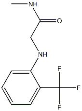 N-methyl-2-{[2-(trifluoromethyl)phenyl]amino}acetamide Struktur