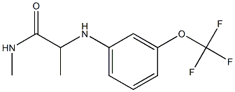 N-methyl-2-{[3-(trifluoromethoxy)phenyl]amino}propanamide Struktur