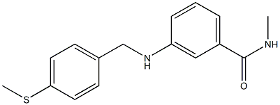 N-methyl-3-({[4-(methylsulfanyl)phenyl]methyl}amino)benzamide Struktur