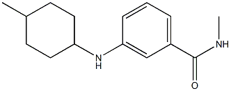 N-methyl-3-[(4-methylcyclohexyl)amino]benzamide Struktur